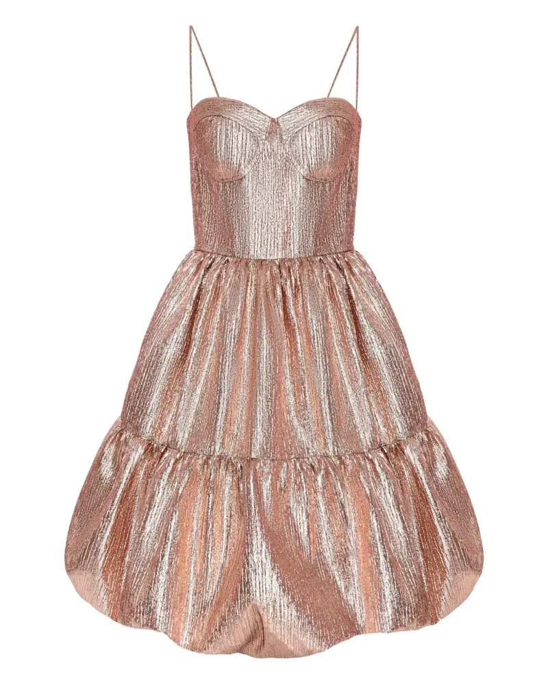 ANOUKI Metallisches Minikleid - Rosa Rosa