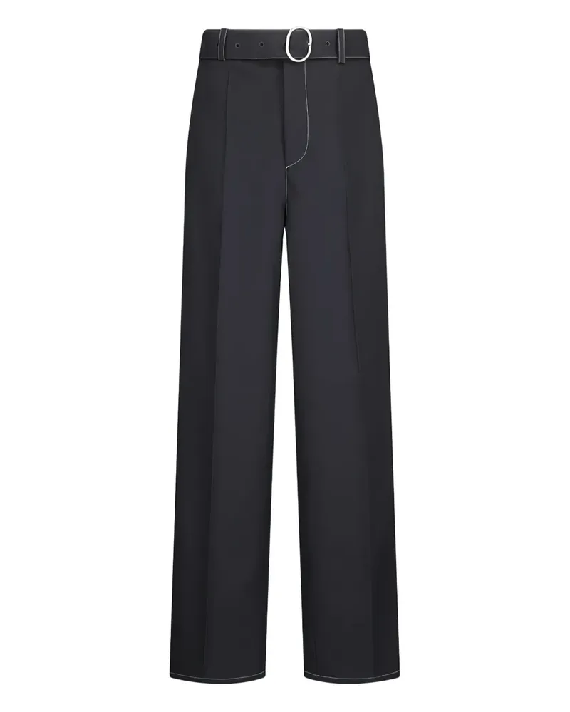 Jil Sander Hose mit Kontrastnähten - Grau Grau