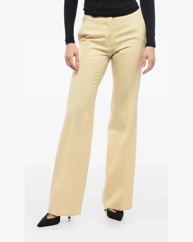 Jil Sander Hose mit Bundfalten - Gelb Gelb