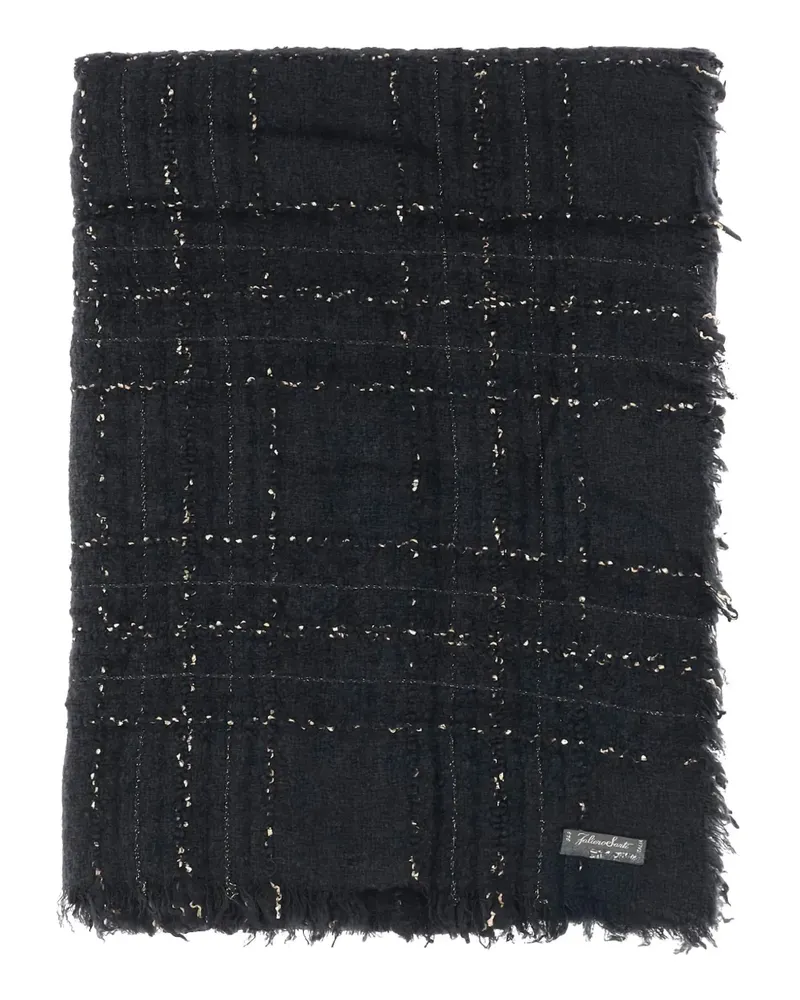 Faliero Sarti Karierter Schal - Schwarz Schwarz