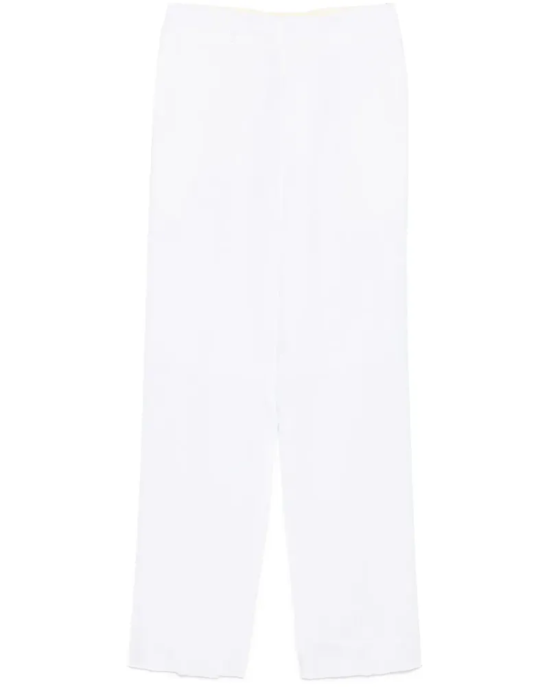 Moschino Hose aus Leinen - Weiß Weiß