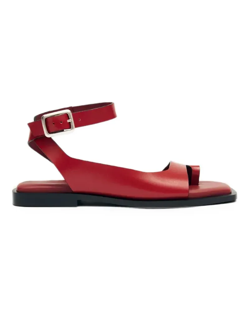 Alohas Flache Tebas Sandalen mit Schnallenverschluss - Rot Rot