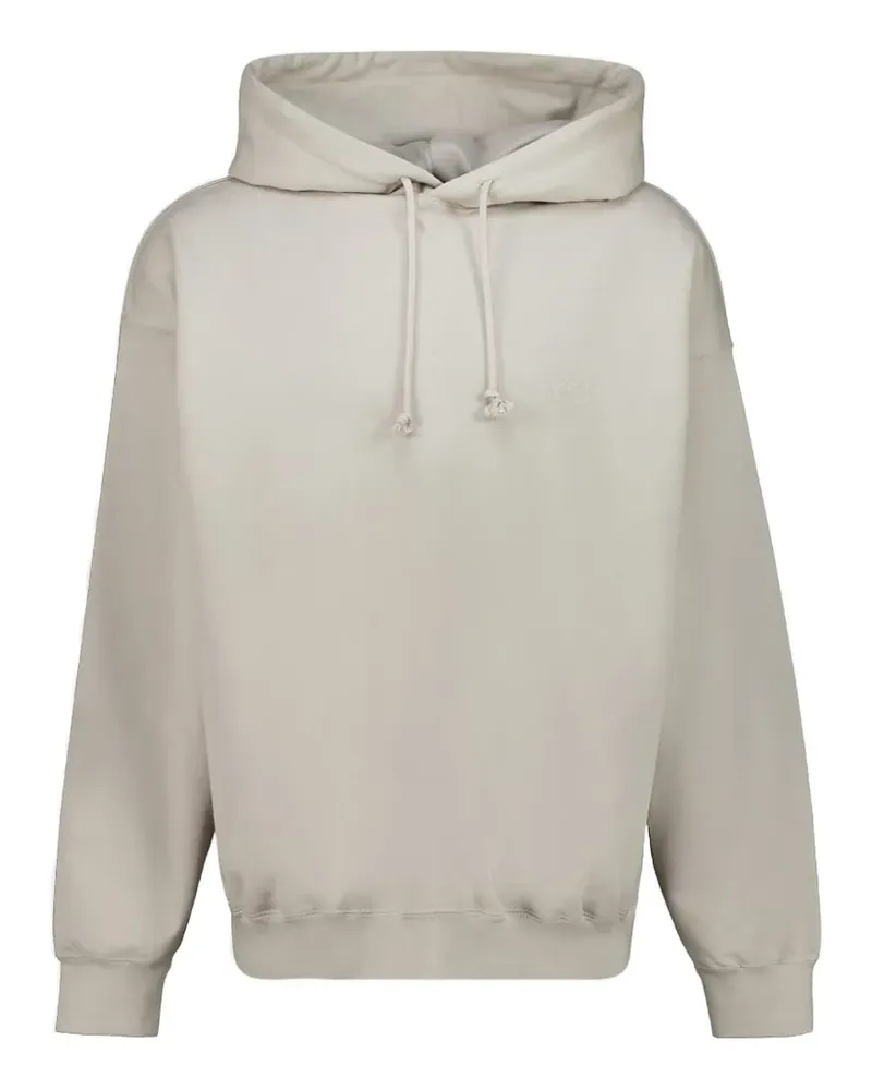 Y-3 logo-detail hoodie - Braun Braun