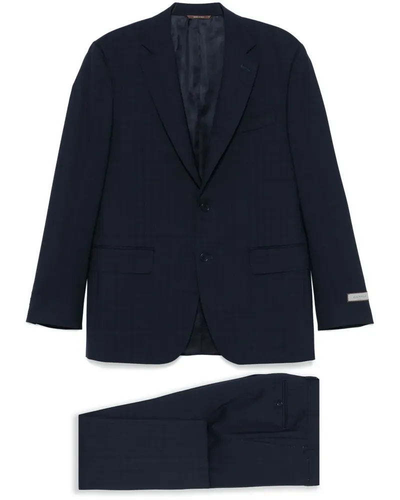 Canali Anzug aus Wolle - Blau Blau