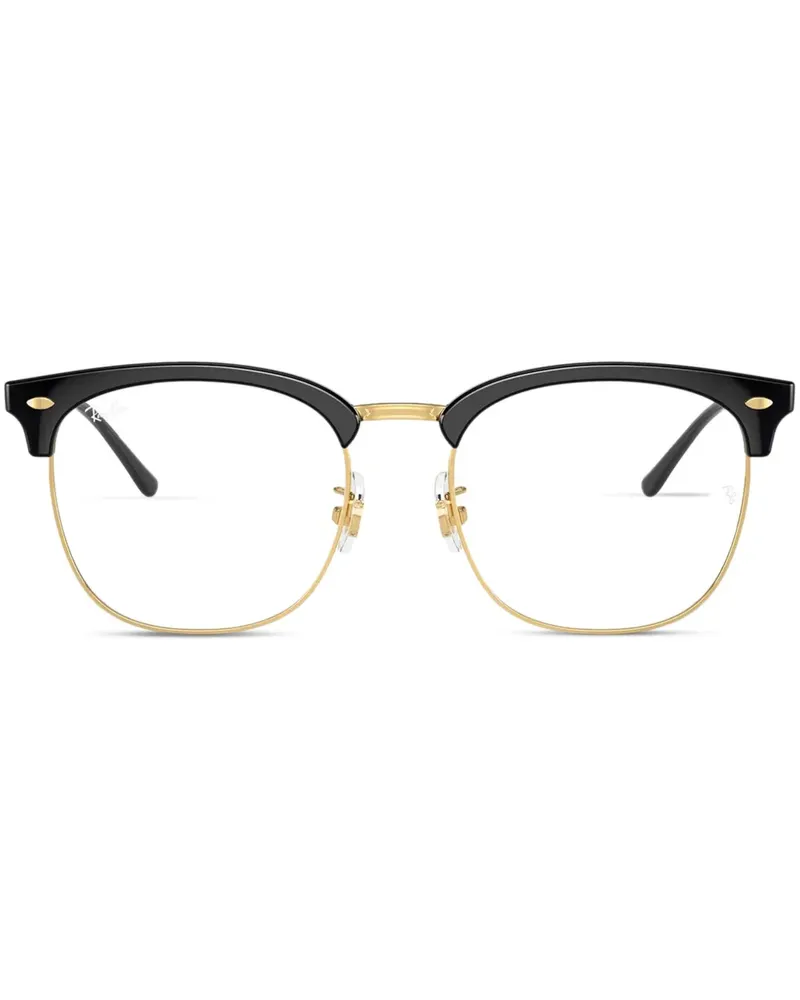 Ray Ban Brille mit Logo-Gravur - Schwarz Schwarz