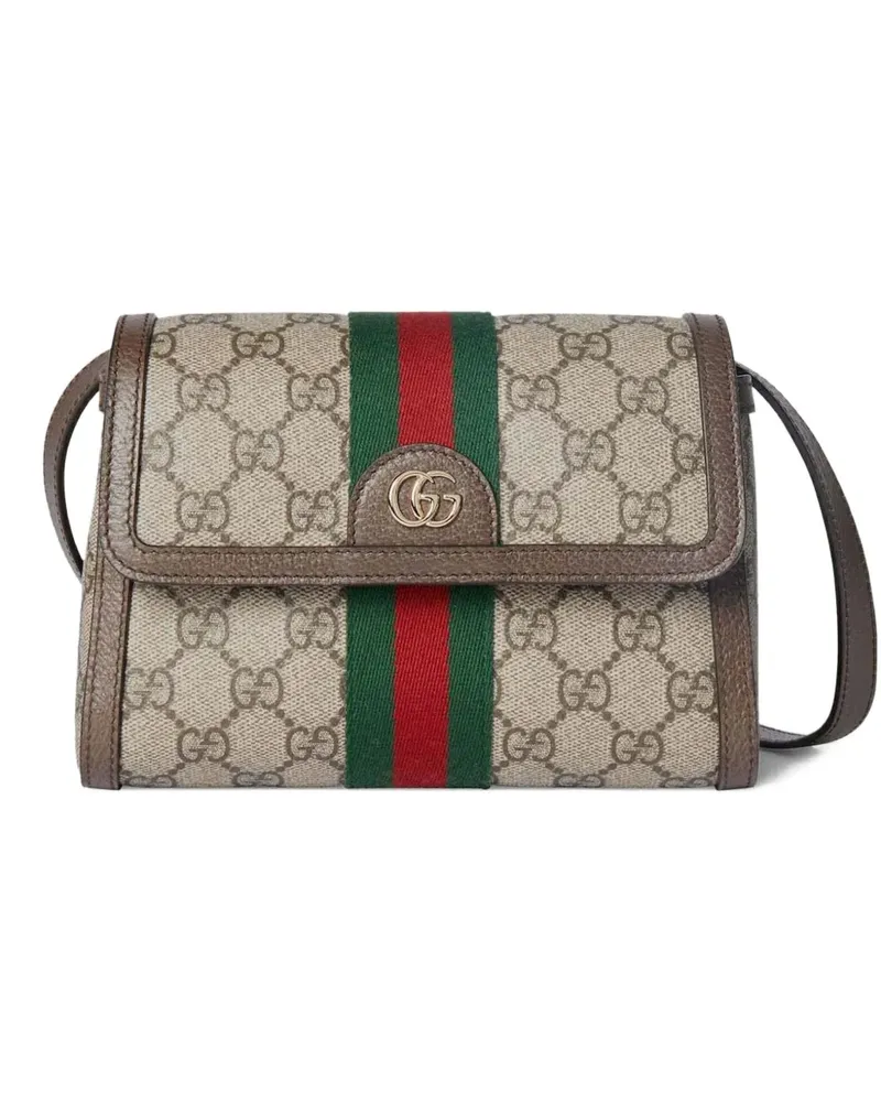 Gucci Mini Ophidia Schultertasche - Braun Braun