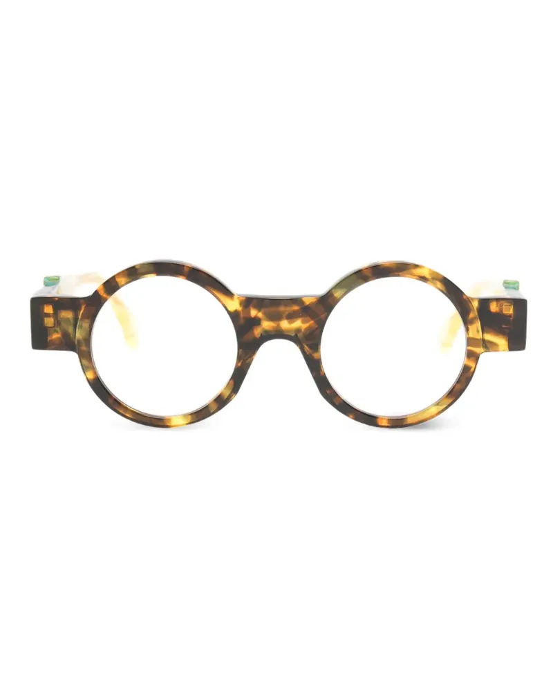 KUBORAUM Brille mit rundem Gestell - Braun Braun