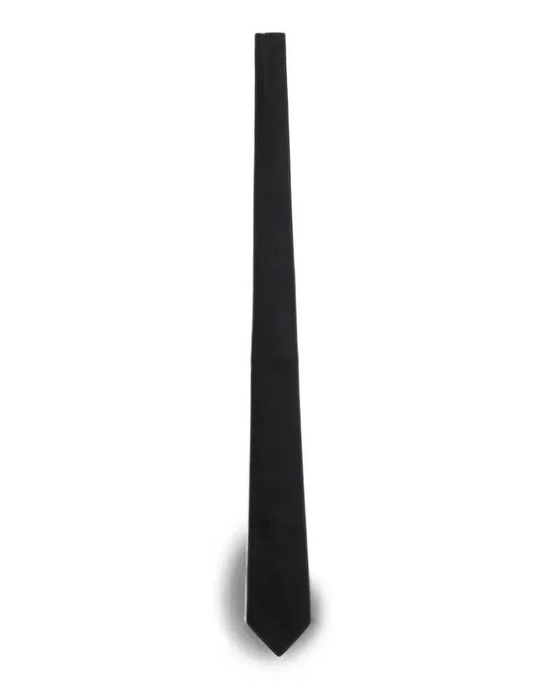 Emporio Armani pointed-tip tie - Schwarz Schwarz