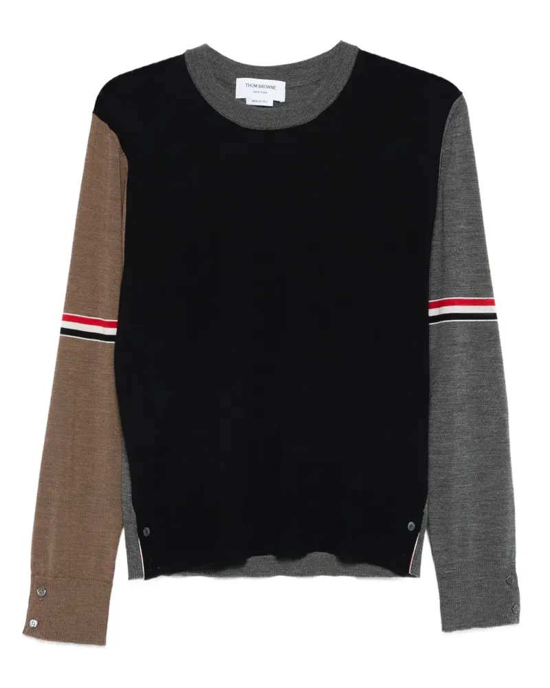 Thom Browne Wollpullover mit Einsätzen - Blau Blau