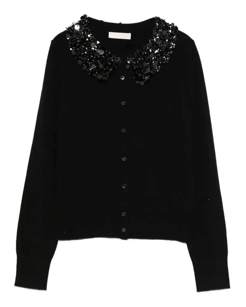 Ulla Johnson Cardigan mit Pailletten - Schwarz Schwarz