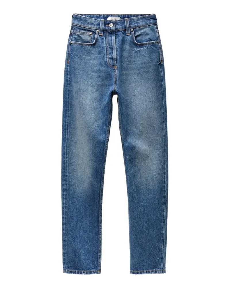 Versace Gerade Jeans mit hohem Bund - Blau Blau