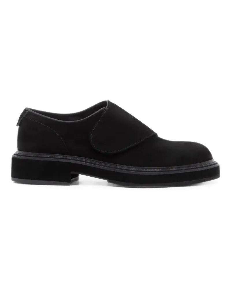 Giorgio Armani Slipper aus Wildleder - Schwarz Schwarz