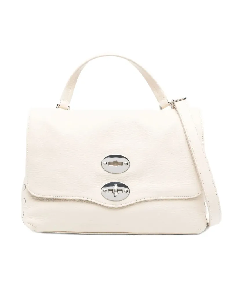 Zanellato Postina Schultertasche mit doppeltem Verschluss - Nude Nude