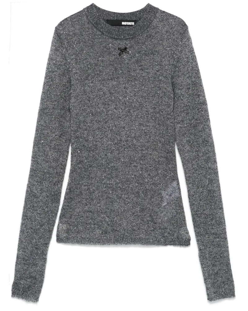 ROTATE Birger Christensen Pullover mit Pailletten - Grau Grau