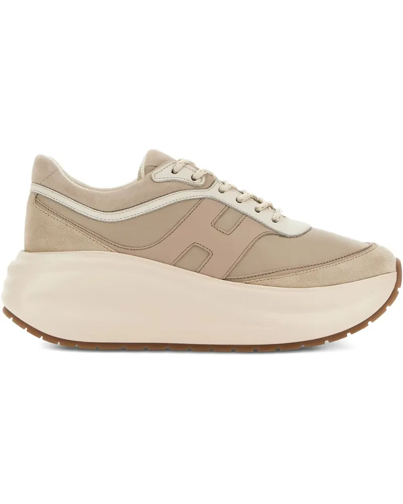 Hogan H696 Chunky Runner Sneakers - Nude Nude