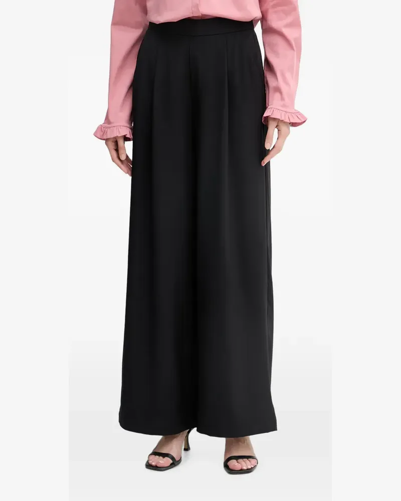Joseph Ribkoff pleated wide-leg trousers - Schwarz Schwarz