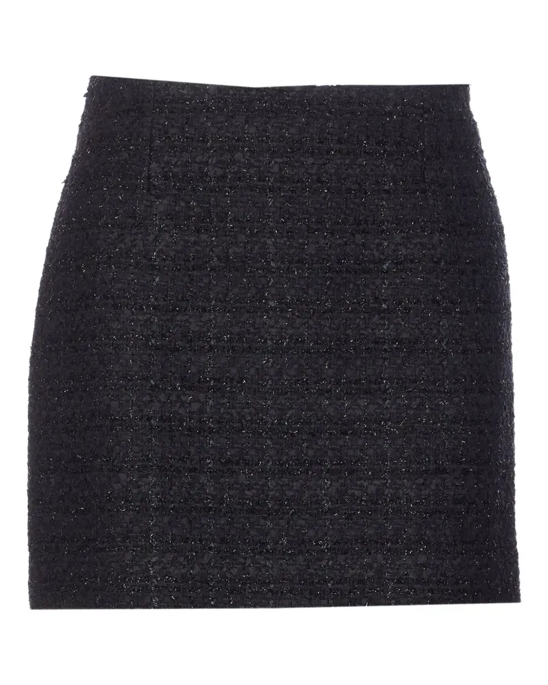 Tagliatore Minirock aus Tweed - Schwarz Schwarz