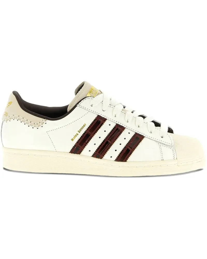 adidas x Wales Bonner Superstar crocodile-effect sneakers - Nude Nude