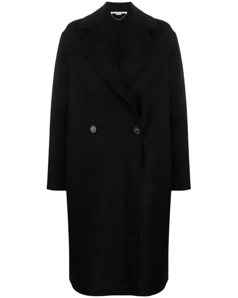 Stella McCartney Doppelreihiger Mantel - Schwarz Schwarz