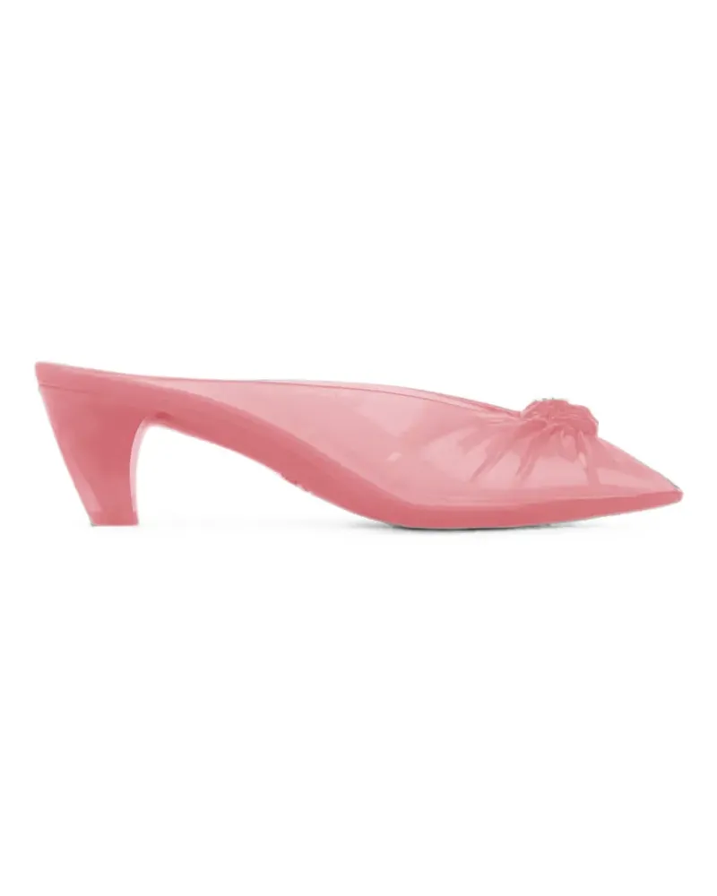 Chloé knotted pointed-toe mules - Rosa Rosa