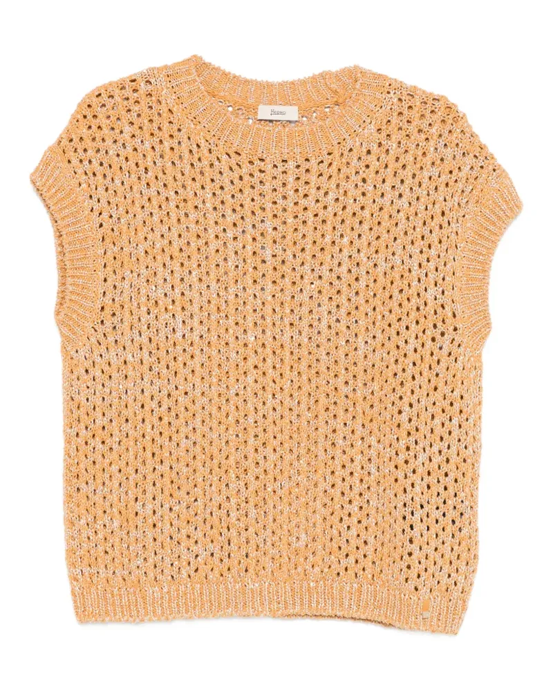 Herno Jacke in Lochstrick - Orange Orange
