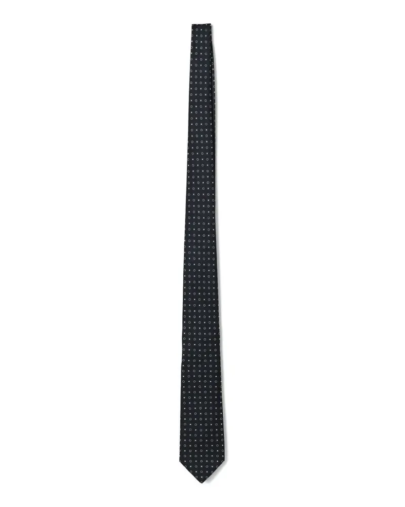 Luigi Borrelli polka-dot wool tie - Blau Blau