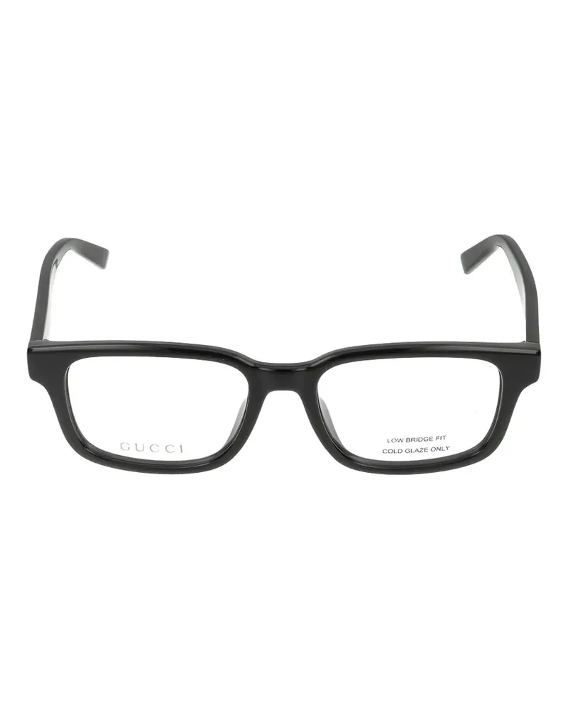 Gucci rectangle-frame glasses - Schwarz Schwarz