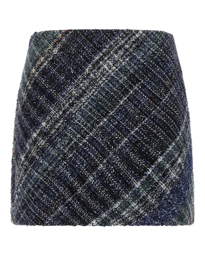 Missoni Karierter Minirock - Blau Blau