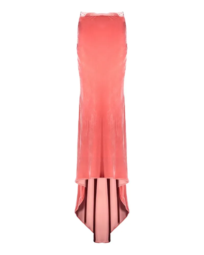 ELLERY asymmetric velvet maxi skirt - Rosa Rosa