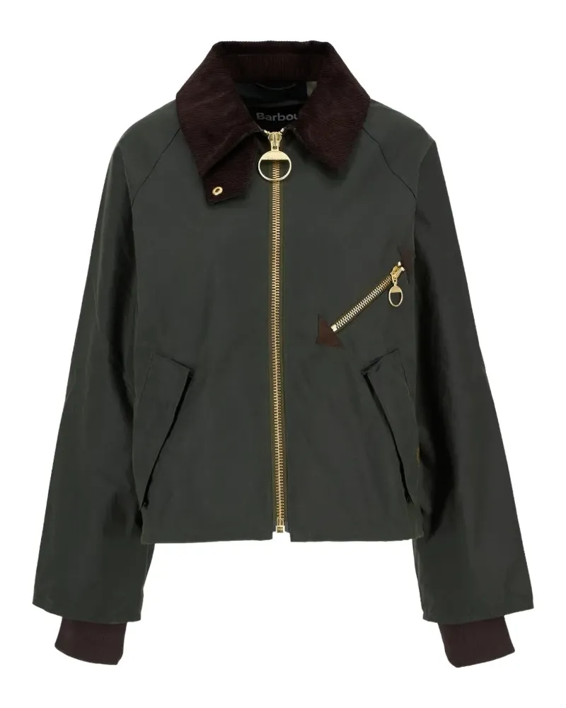 Barbour Gewachste Arlene Jacke - Grün Grün