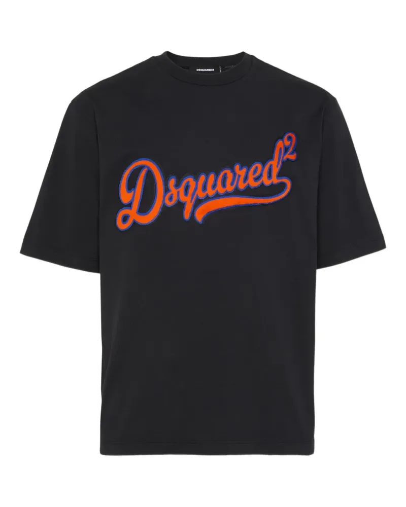 Dsquared2 T-Shirt mit Sponge-Patch - Schwarz Schwarz