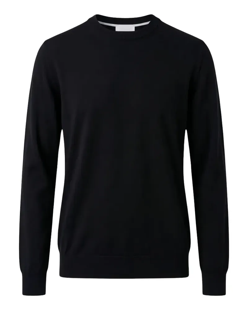 Diktat Fein gestrickter Pullover - Schwarz Schwarz