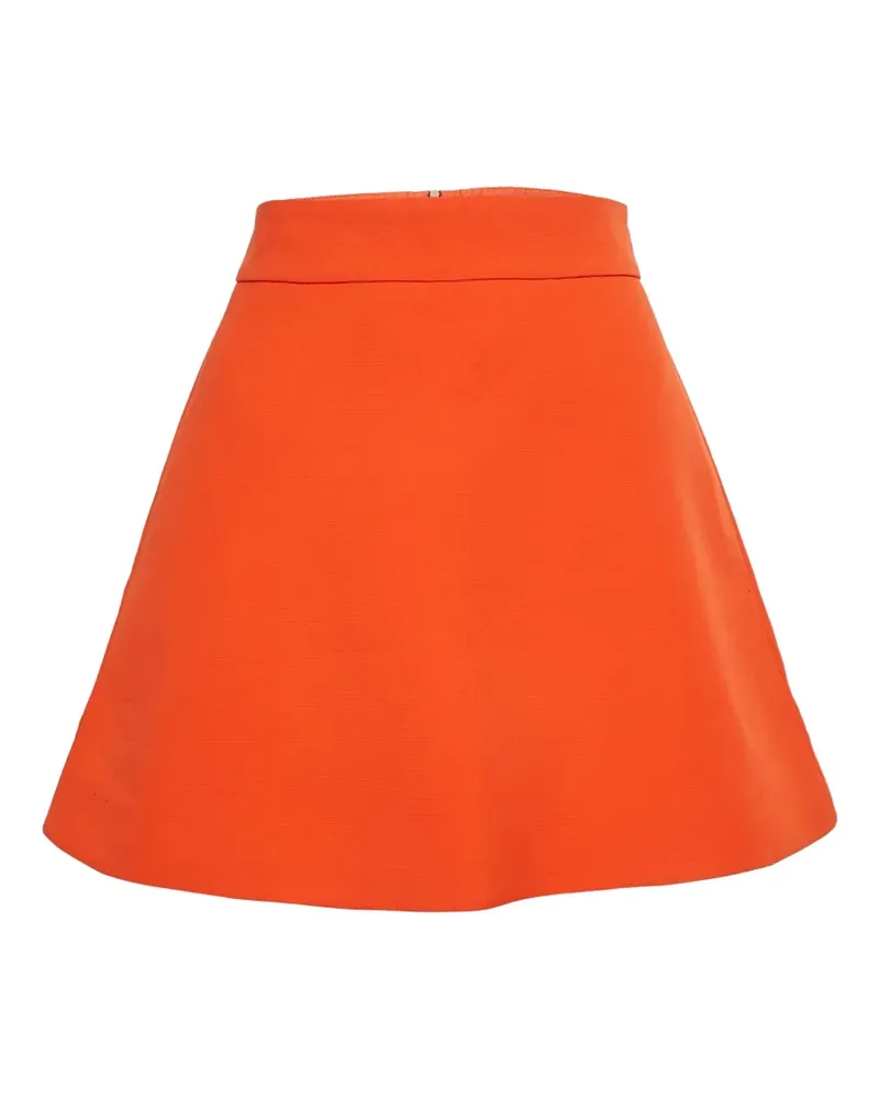 Victoria Beckham front-zip mini skirt - Orange Orange