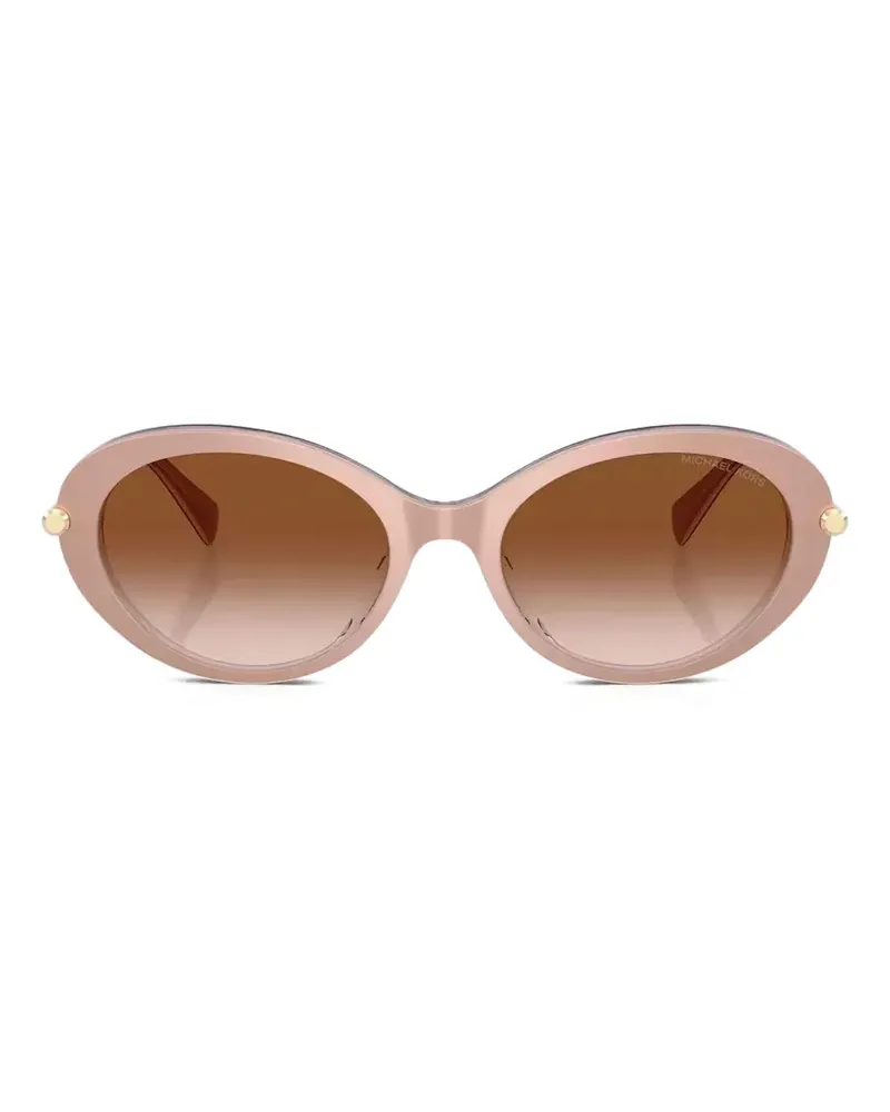 Michael Kors Rockaway Sonnenbrille mit ovalem Gestell - Rosa Rosa
