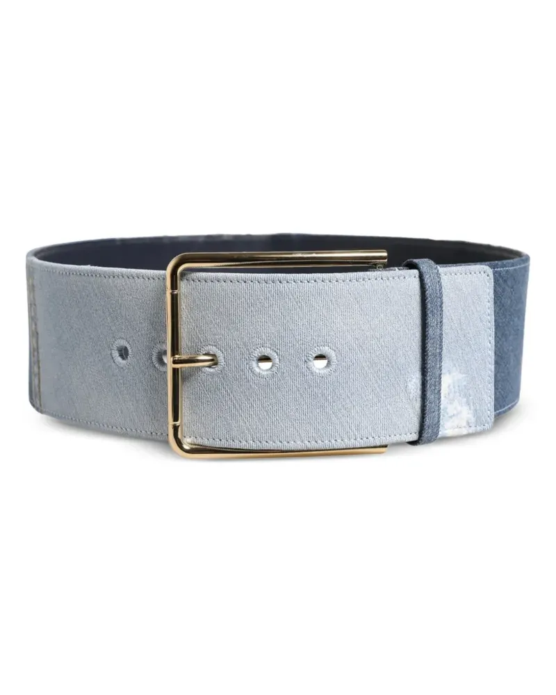 Dolce & Gabbana Zweifarbiger Gürtel - Blau Blau