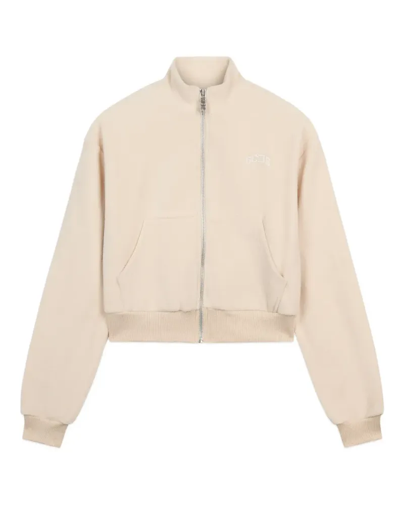GCDS Fleecejacke mit Logo-Stickerei - Nude Nude