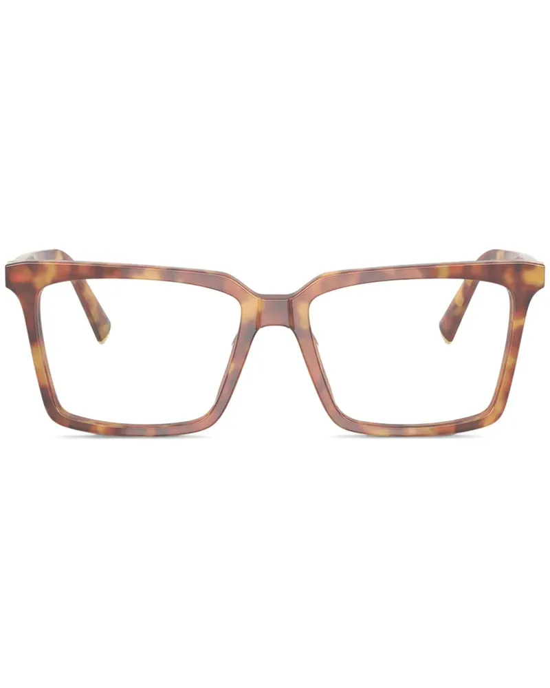 Miu Miu Brille mit eckigem Gestell - Braun Braun