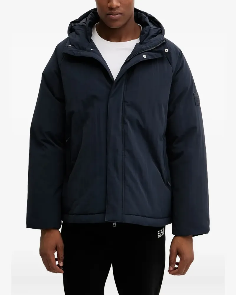 EA7 Kapuzenjacke mit Reißverschluss - Blau Blau