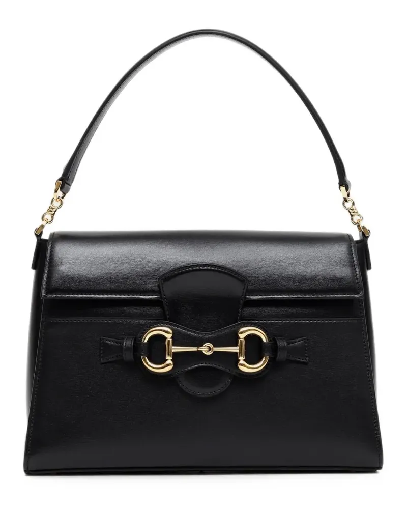 Gucci Mittelgroße Horsebit Tote Bag - Schwarz Schwarz