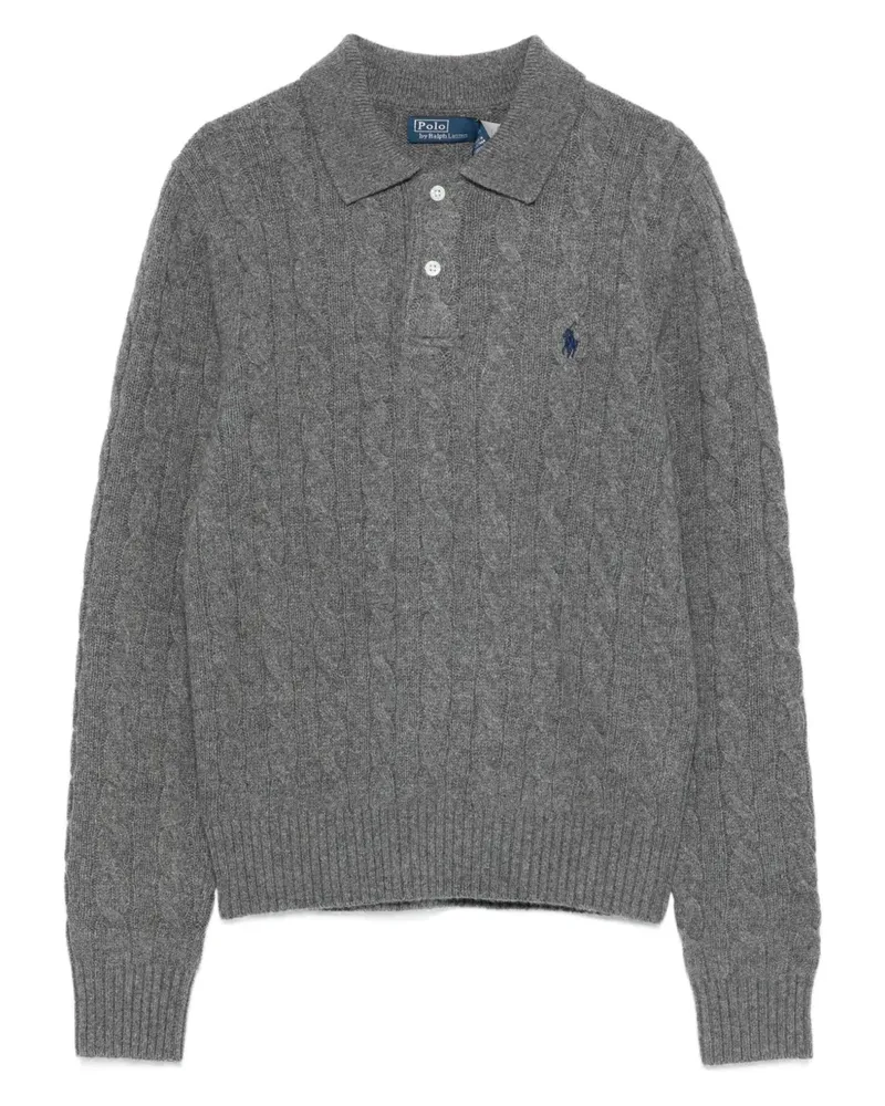 Ralph Lauren Polo-Pullover mit Zopfmuster - Grau Grau