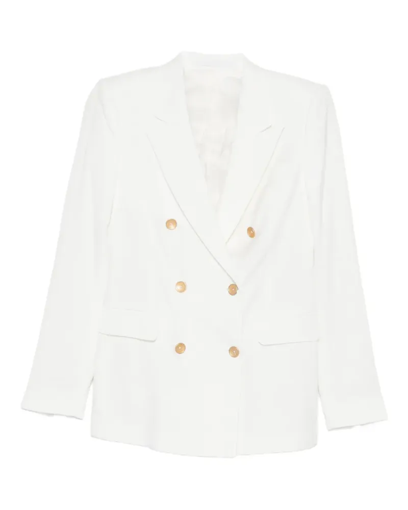 Tagliatore Doppelreihiger Blazer - Weiß Weiß