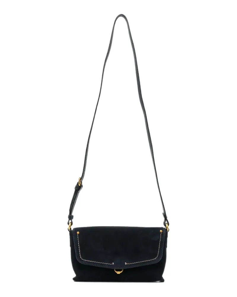 Gianni Chiarini Eugenia Umhängetasche aus Wildleder - Blau Blau