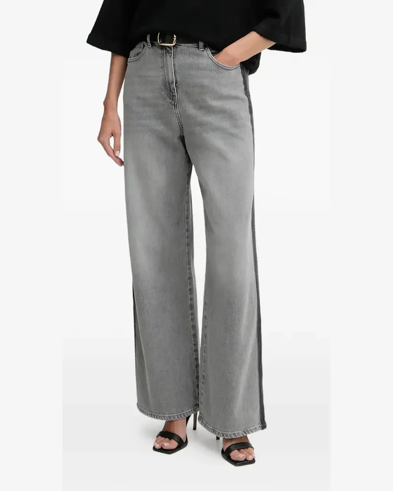 Twin-Set side-stripe jeans - Grau Grau