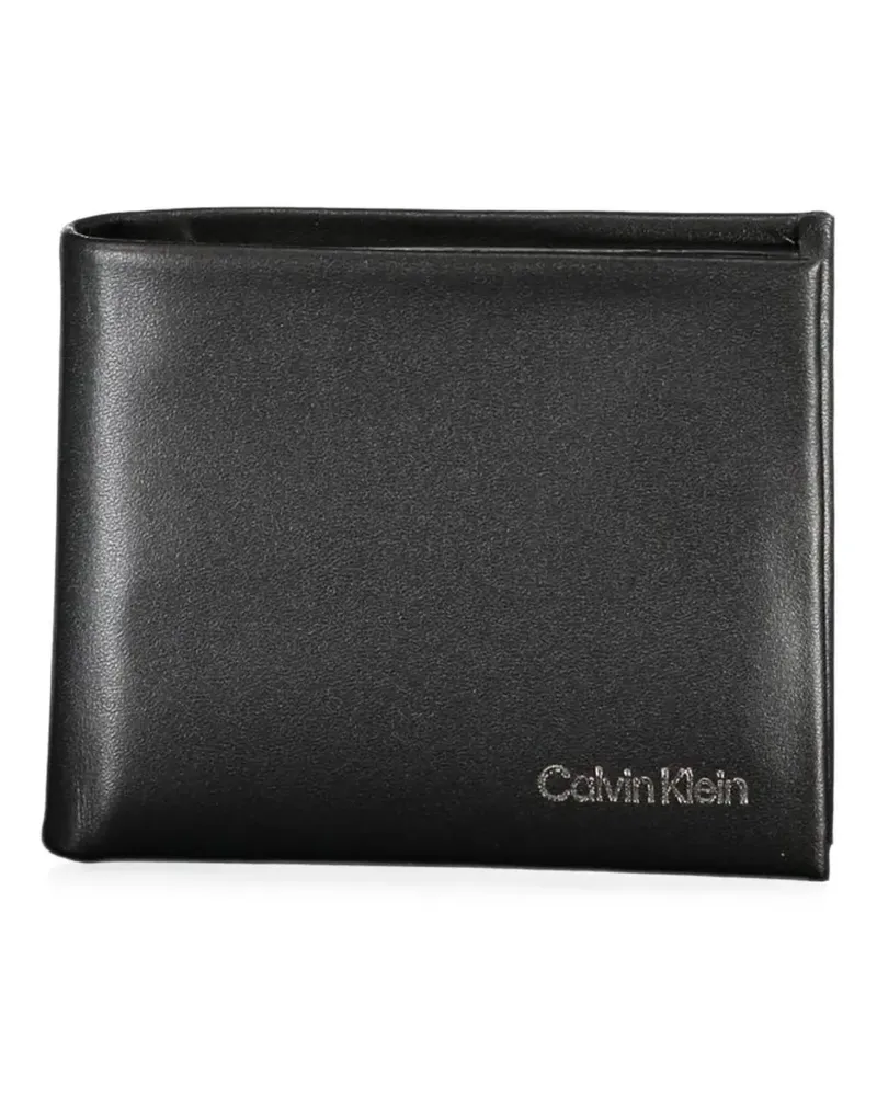 Calvin Klein Portemonnaie mit Logo-Print - Schwarz Schwarz