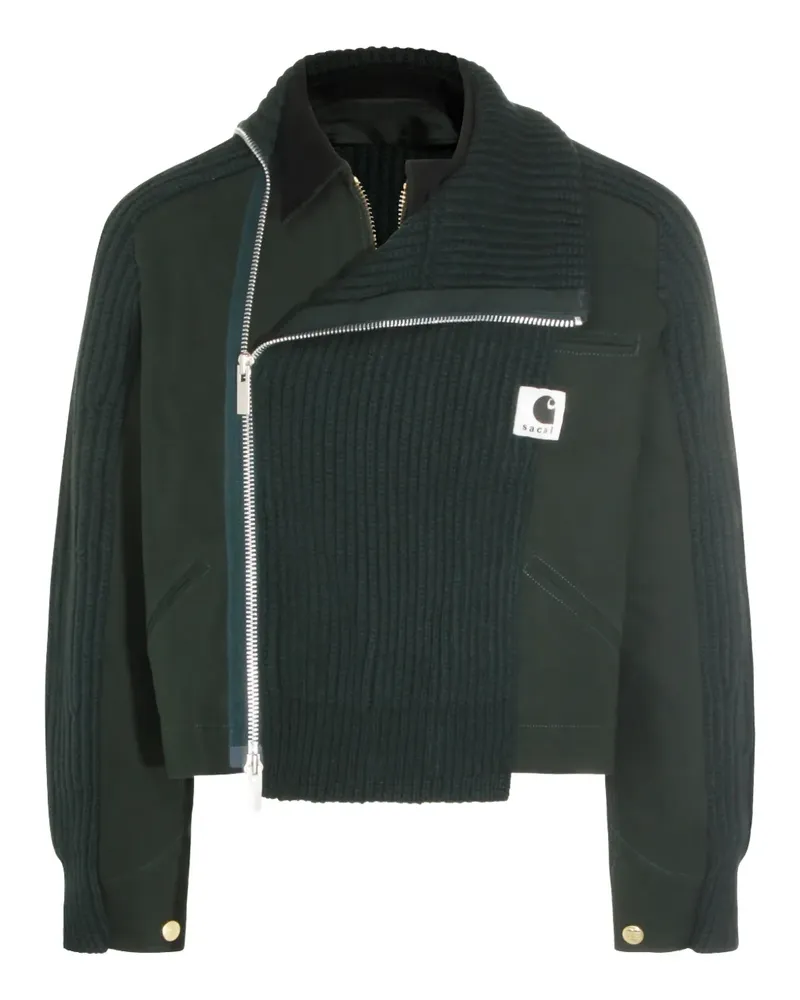 Carhartt WIP x Sacai gerippte Jacke mit Reißverschluss - Grün Grün