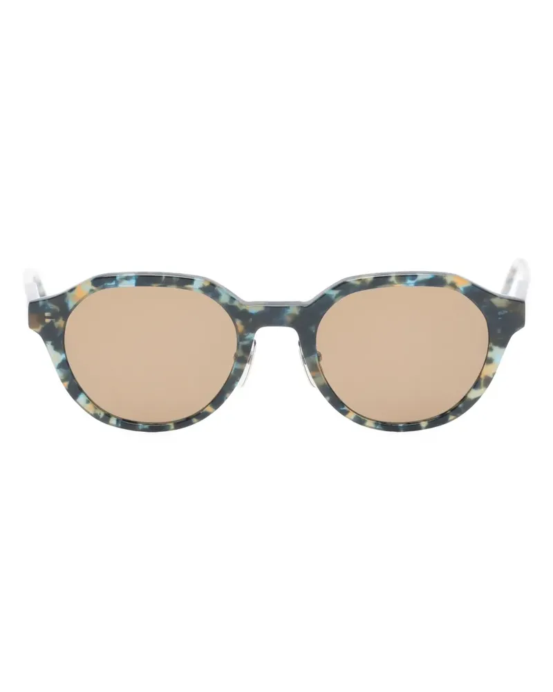Thom Browne Sonnenbrille mit ovalem Gestell - Blau Blau