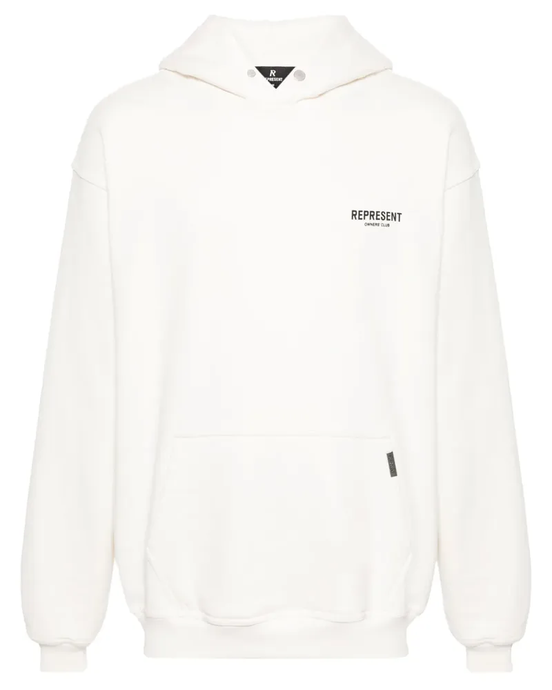 REPRESENT Owners Club Hoodie aus Baumwolle - Weiß Weiß