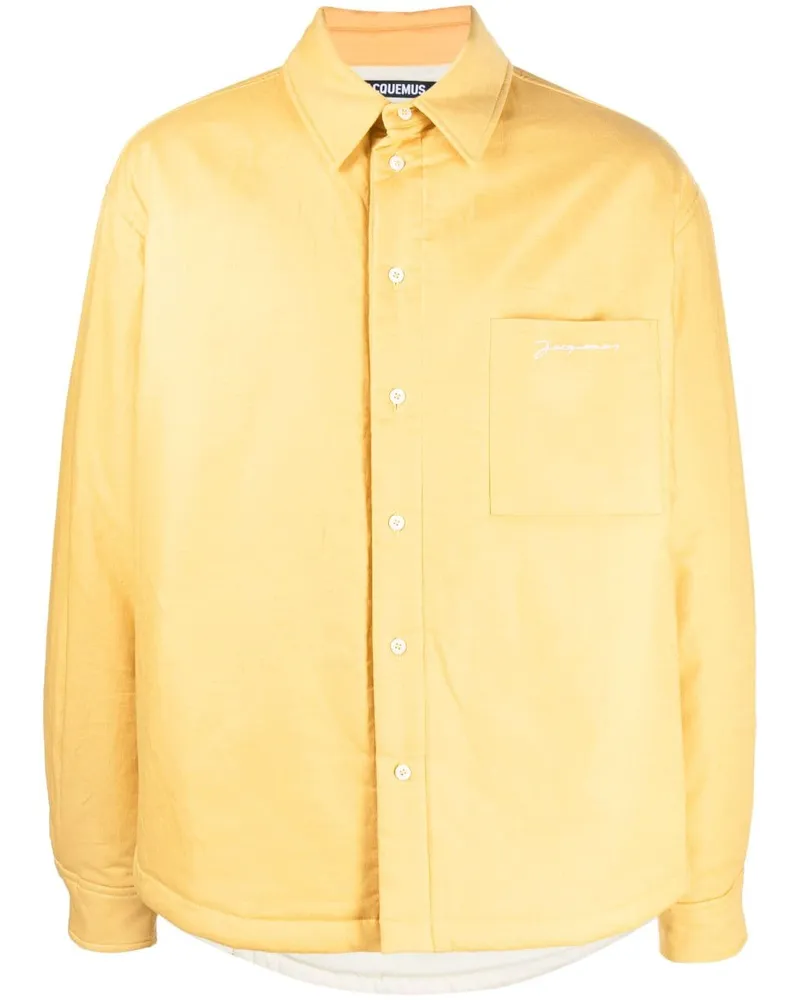 Jacquemus Jacke mit Logo-Stickerei - Gelb Gelb