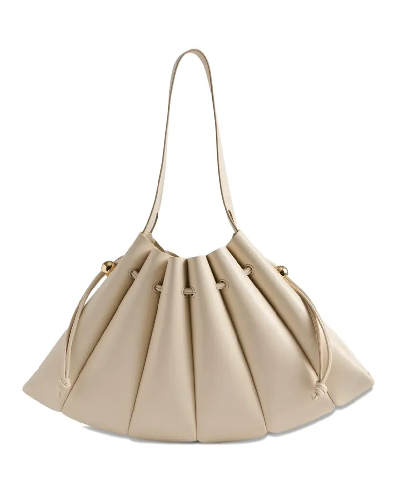THEMOIRÈ Calipso Bottalato drawstring-detail shoulder bag - Nude Nude
