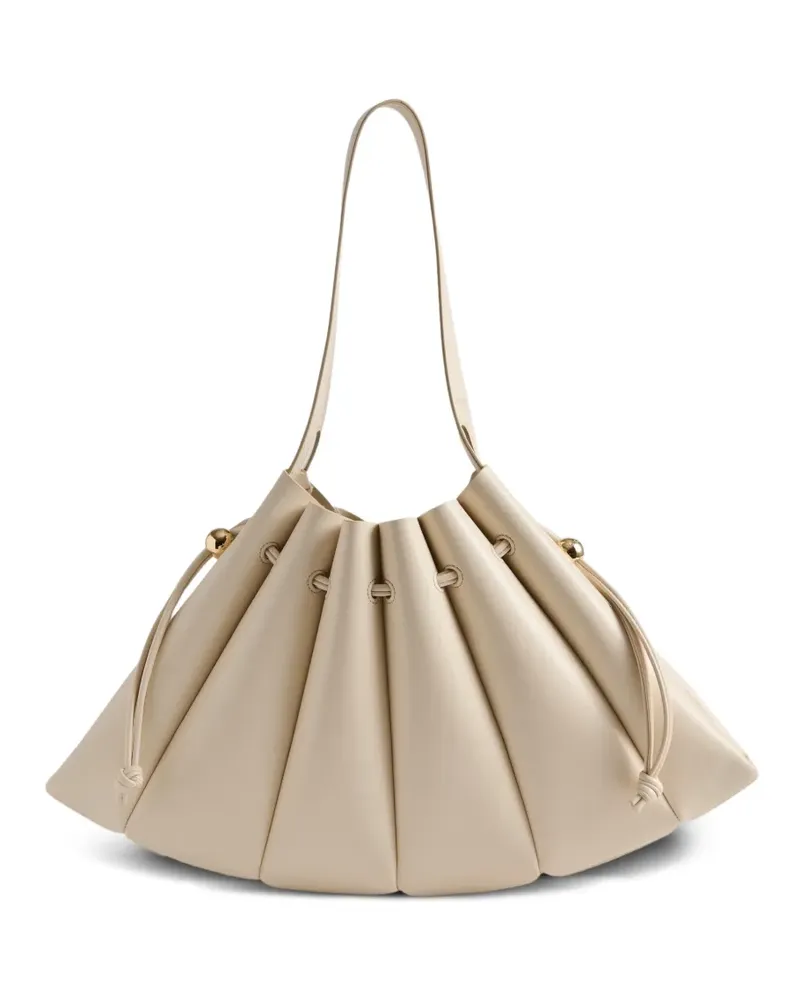 THEMOIRÈ Calipso Bottalato drawstring-detail shoulder bag - Nude Nude